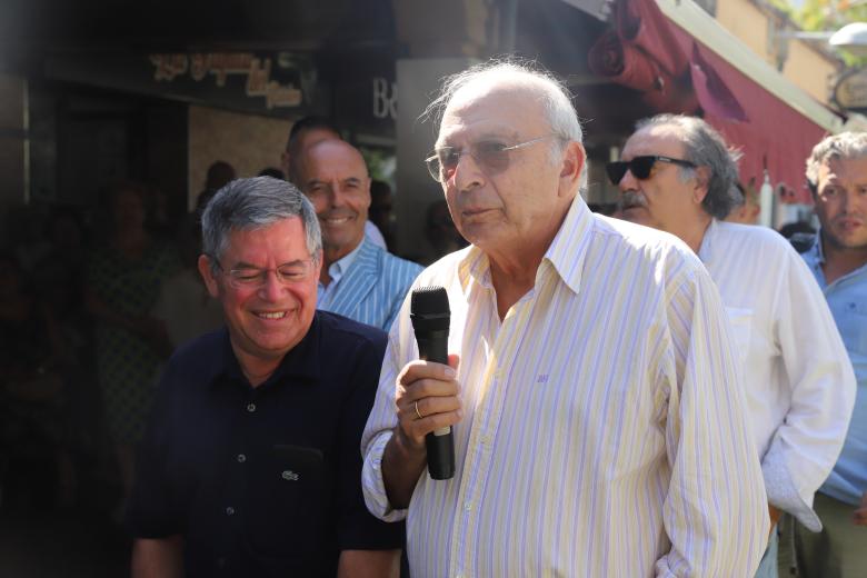 Inauguración del monumento conmemorativo del cincuenta aniversario del barrio Santuario