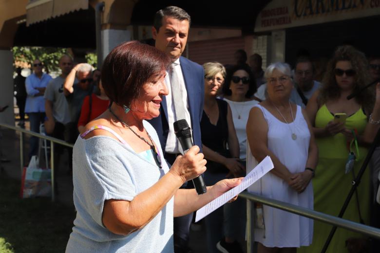 Inauguración del monumento conmemorativo del cincuenta aniversario del barrio Santuario