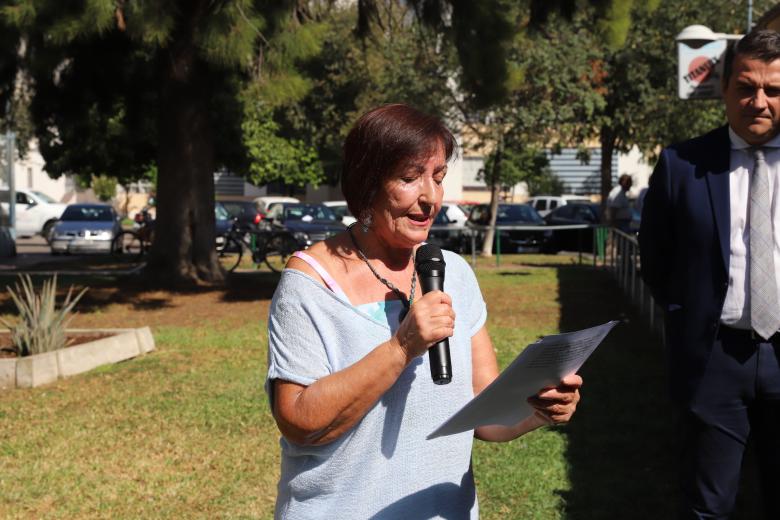 Inauguración del monumento conmemorativo del cincuenta aniversario del barrio Santuario