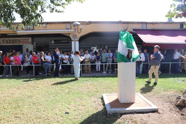 Inauguración del monumento conmemorativo del cincuenta aniversario del barrio Santuario