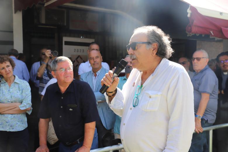 Inauguración del monumento conmemorativo del cincuenta aniversario del barrio Santuario