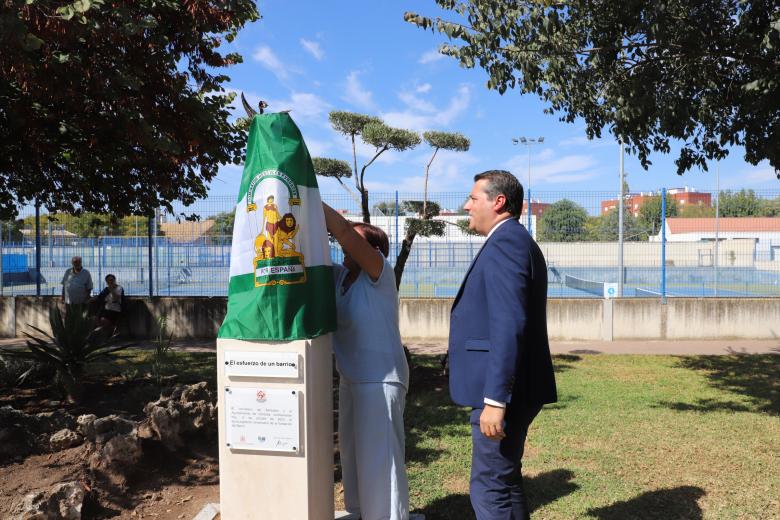 Inauguración del monumento conmemorativo del cincuenta aniversario del barrio Santuario