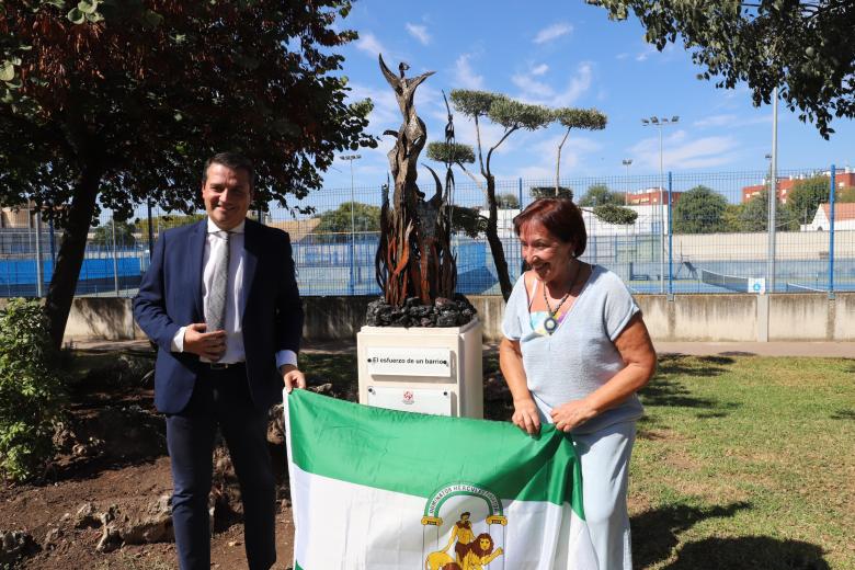 Inauguración del monumento conmemorativo del cincuenta aniversario del barrio Santuario