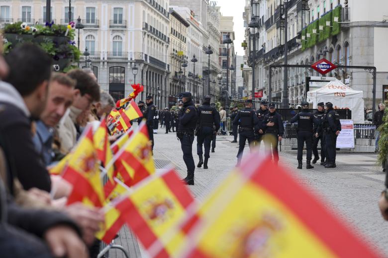 General view during Constitution Pledge (Jura de la Constitucion) ceremonyin Madrid on Tuesday, 31 October 2023.