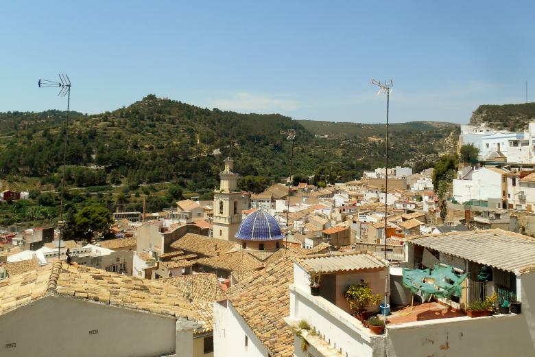 Vista del municipio de Buñol, en Valencia