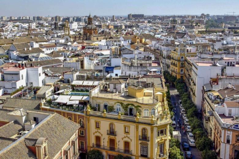 El centro de Sevilla sigue siendo plenamente transitable