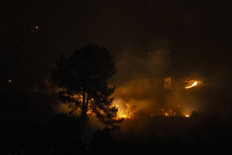 Incendio en Montitxelo