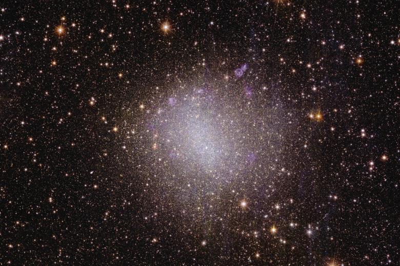 Galaxia irregular NGC 6822

Las galaxias pequeñas e irregulares como esta, situada a 1,6 millones de años luz de nuestro planeta, son las más habituales del universo.