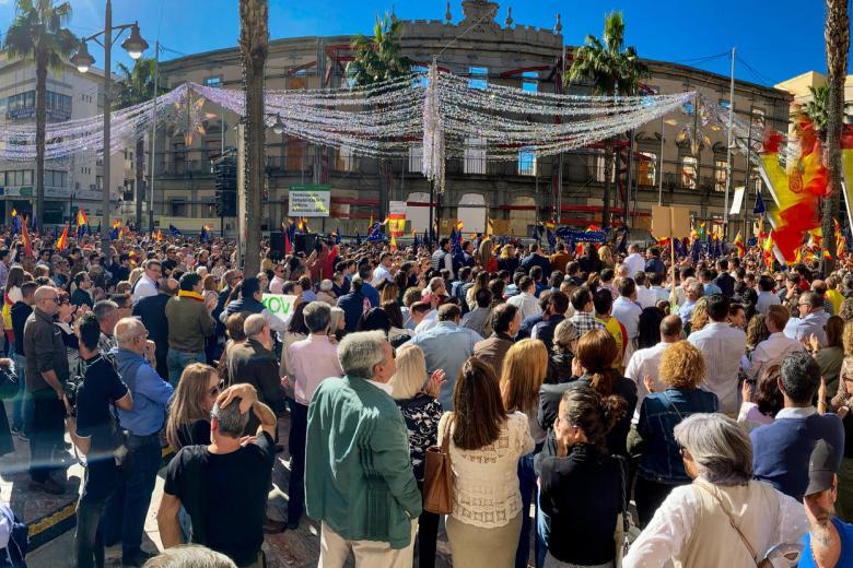 Imagen panorámica de Huelva, que ha registrado una manifestación multitudinaria.