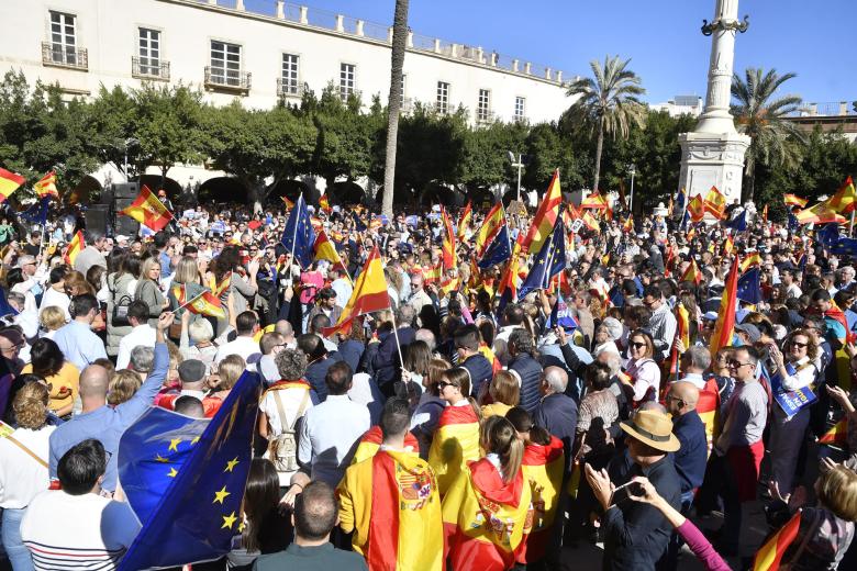 Así ha lucido la protesta en Almería.