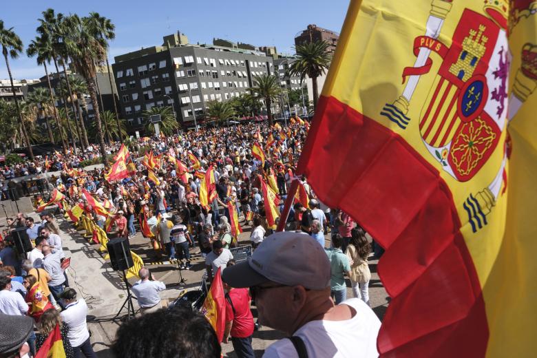 Imagen de Santa Cruz de Tenerife durante la manifestación por la igualdad.