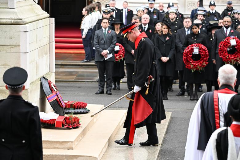 Mandatory Credit: Photo by Tim Rooke/Shutterstock (14202777u)
Queen Camilla and Catherine Princess of Wales
National Service of Remembrance, London, UK - 12 Nov 2023 *** Local Caption *** .