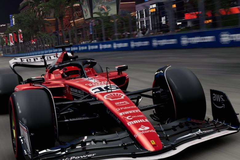Diseño de la escudería Ferrari para el Gran Premio de Las Vegas