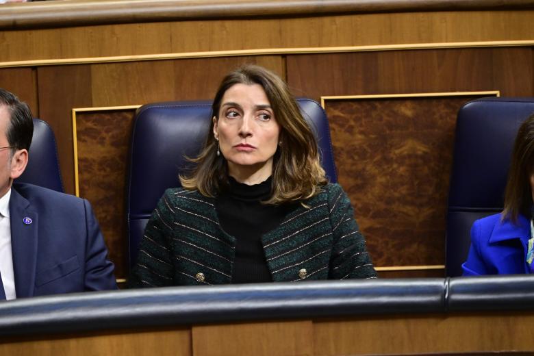 Pilar Llop during the session of investiture President in the Congress of Deputies in Madrid on Wednesday, 15 November 2023.