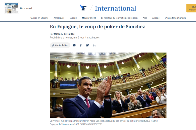 Investidura de Pedro Sánchez LeFigaro