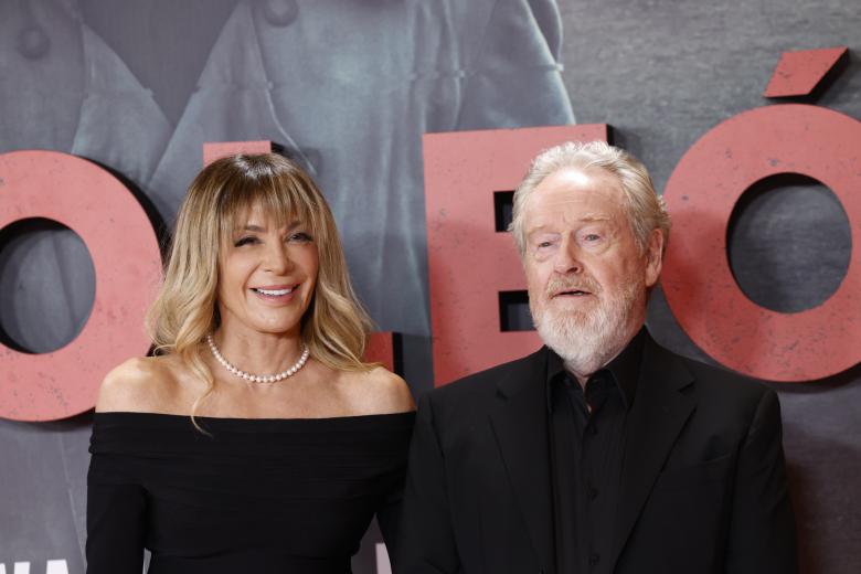 Ridley Scott y Giannina Facio, presentes en Madrid para el estreno de Napoleón