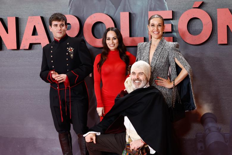 Palomo Spain,Lorenzo Caprile,Raquel Sanchez Silva, en la premiere de Napoleón