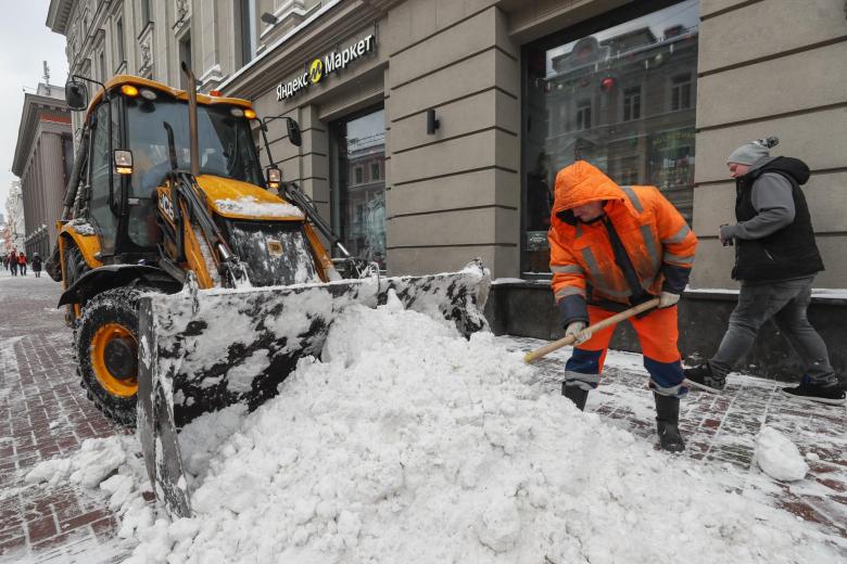 En un día cayó en Moscú el 30 % de la cantidad media mensual de nieve