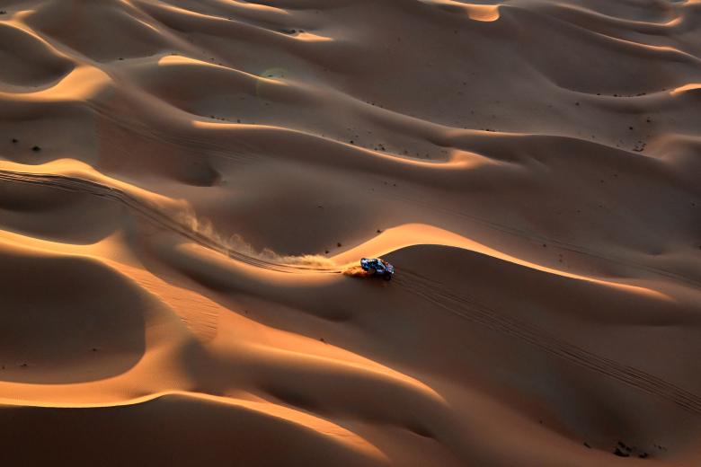 La soledad del desierto es uno de los retos a los que se miden los pilotos