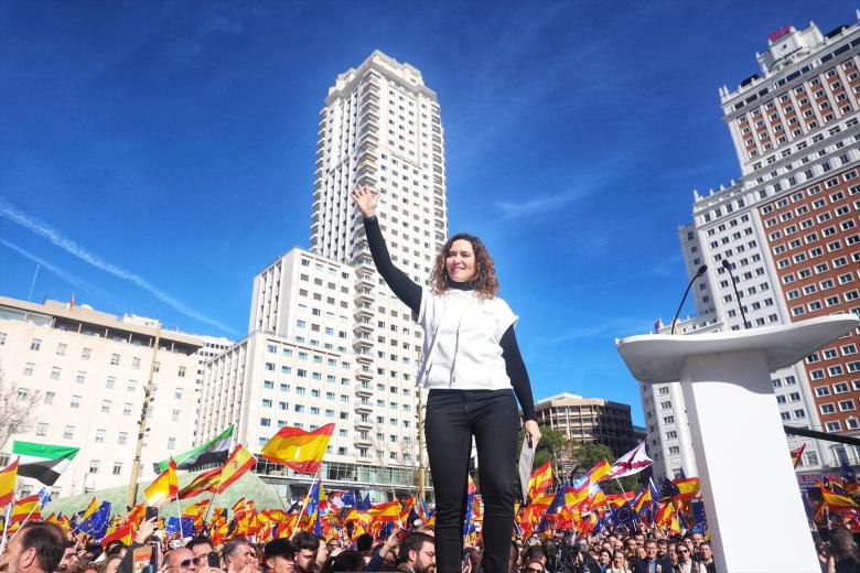 La presidenta de la Comunidad de Madrid, Isabel Díaz Ayuso