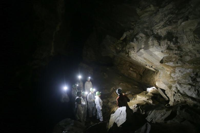 Un grupo de excursionistas en el Interior de la cueva Cova do Rei Cintolo, a 11 de marzo de 2023, en Mondoñedo, Lugo, Galicia, (España). El Concello de Mondoñedo, en colaboración con la Federación Galega de Espeleoloxía, inicia la nueva campaña de visitas guiadas a la Cova do Rei Cintolo. Las visitas discurren por la galería central de la cueva, en un recorrido de trescientos metros. La Cueva del Rei Cintolo situada en la parroquia de Argomoso es la cueva más grande de Galicia, en su interior se pueden observar interesantes formaciones de estalactitas y estalagmitas.
11 MARZO 2023;CUEVA;GALICIA;EXCURSIÓN;
Carlos Castro / Europa Press
(Foto de ARCHIVO)
11/3/2023