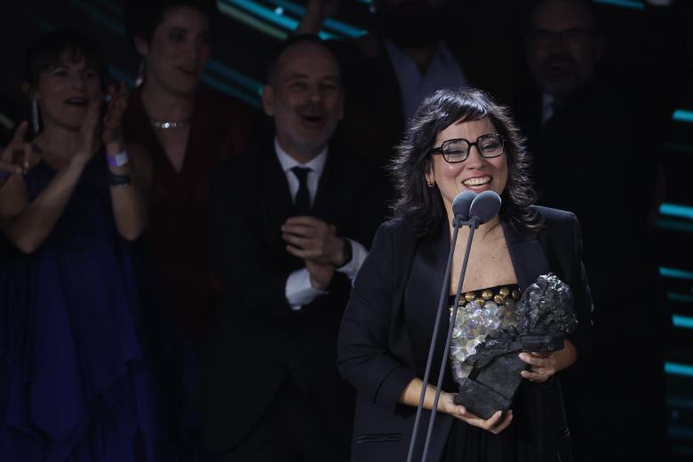 Claudia Pinto tras recibe el Goya a mejor película documental por su trabajo ´Mientras seas tu, el aquí y ahora de Carme Elias´