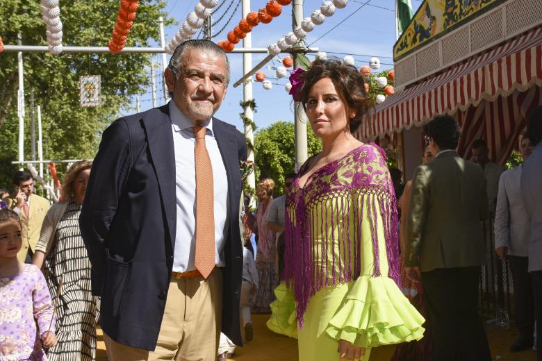 Jaime Martinez Bordiu and Marta Fernandez during April Fair in Sevilla in Sevilla, Spain. April 14 2024
