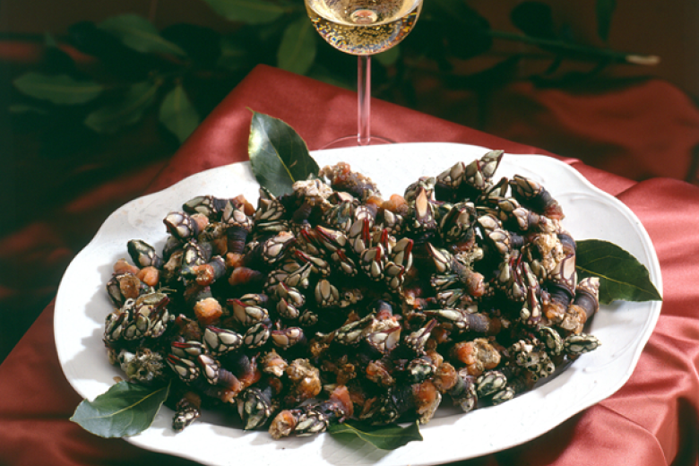 Percebes, marisco típico de Galicia