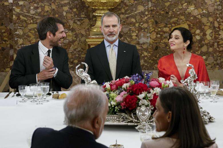 Spanish Queen Letizia attending reception on occasion Cervantes Award of Spanish and Iberoamerican Literature in Madrid on Wednesday, 24 April 2024.