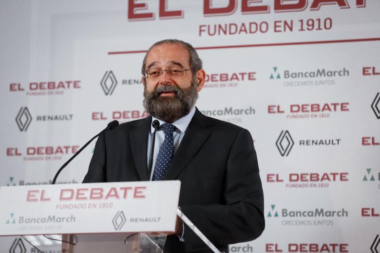 D. Alfonso Bullón de Mendoza, presidente de la ACdP y El Debate ha inaugurado la presentación de El Debate en Cataluña