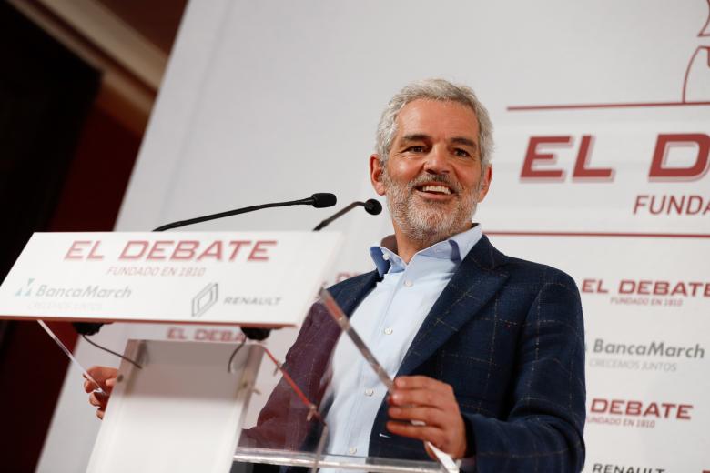 Daniel Puig durante su discurso en la presentación de la nueva delegación de El Debate en Cataluña