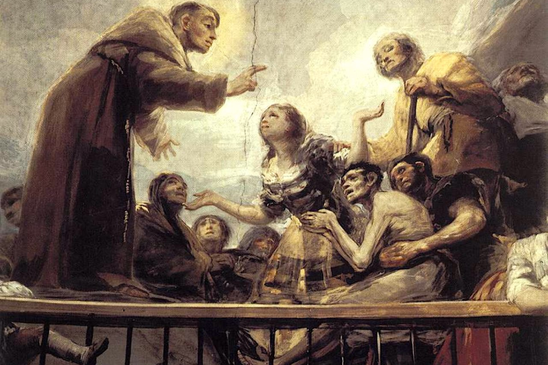 Terminó la ejecución de las pinturas en torno a noviembre o diciembre de 1798, puesto que el 20 de diciembre de ese año Goya presentó la minuta de los gastos ocasionados por los «géneros de pintura y demás». Finalmente, fue inaugurada el día 11 de julio de 1799. El cadáver (sin cabeza) de Goya fue depositado en el altar mayor de esta ermita, en una tumba realizada en granito, con lápida superpuesta de mármol. Se le sepultó junto a su amigo y consuegro Martín Miguel de Goicochea en 1919, por lo que desde entonces, San Antonio de la Florida es considerada como mausoleo del genio.