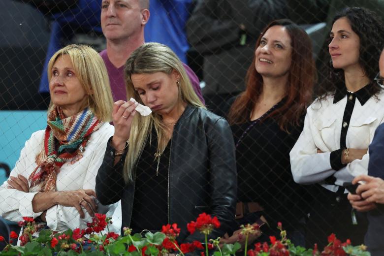 María Isabel Nadal y Xisca Perelló emocionadas tras el partido de Rafa Nadal