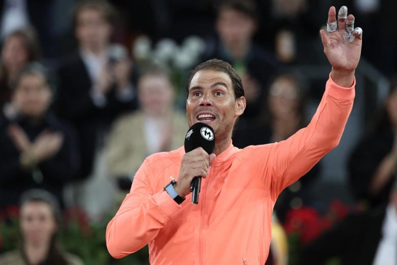 Rafa Nadal en su discurso de despedida