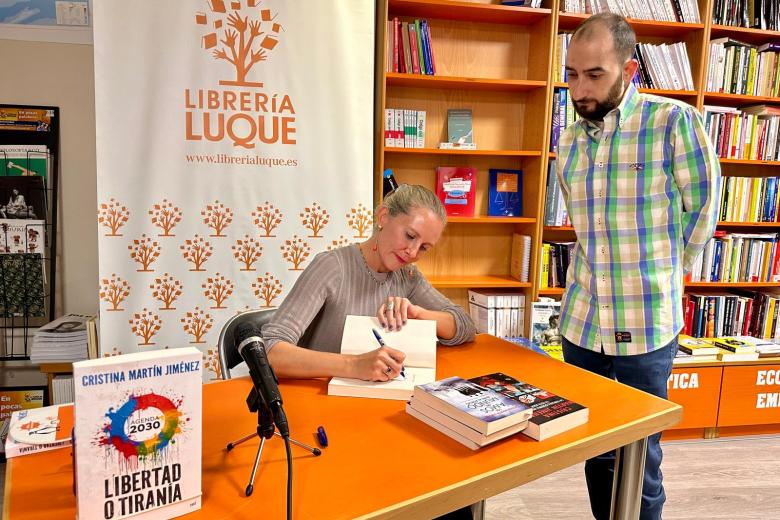 'Agenda 2030 Libertad o tiranía' de Cristina Martín Jiménez, en la Librería Luque