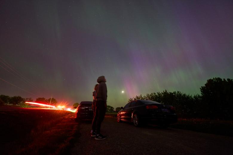 Aurora boreal en Canadá