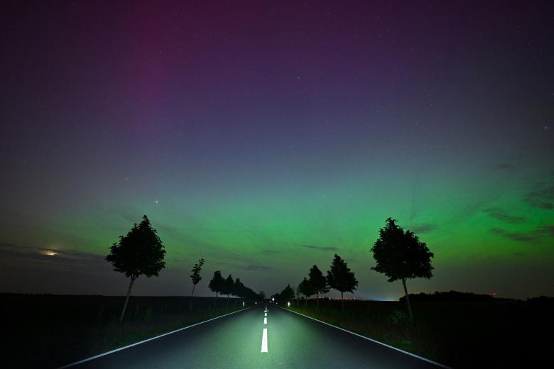 El color verde también ha estado presente en los cielos, por ejemplo en Alemania