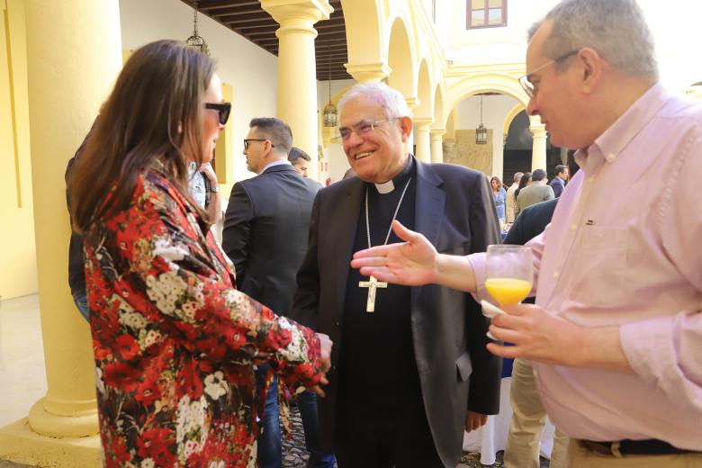 La recepción del obispo de Córdoba a los directores y profesionales de los medios de comunicación, en imágenes