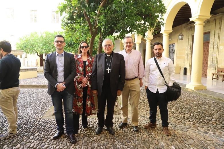 La recepción del obispo de Córdoba a los directores y profesionales de los medios de comunicación, en imágenes