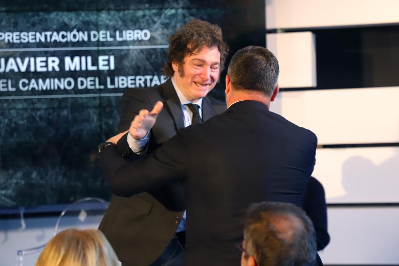 Presentación del libro del presidente de Argentina, Javier Milei