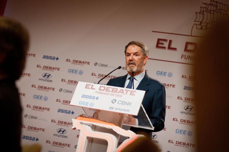 Bieito Rubido, director de El Debate, durante su intervención