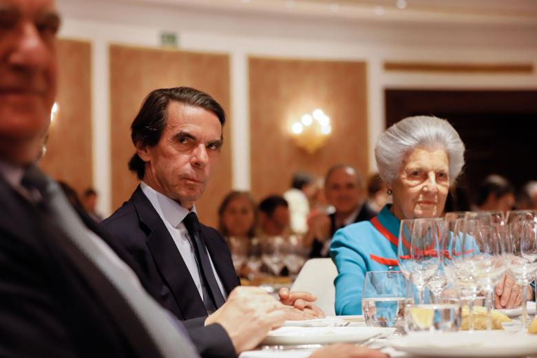 José María Aznar, ex presidente del Gobierno y Teresa de Borbón