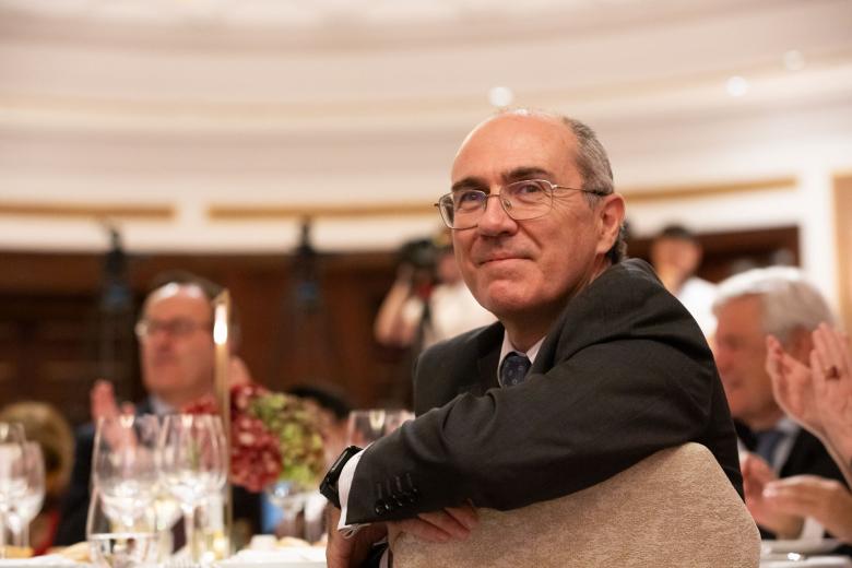 Adolfo Garrido, redactor jefe de El Debate, en la entrega de los Premios Proyección de España