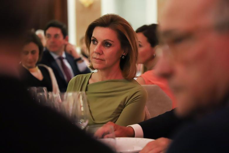 María Dolores de Cospedal, durante la entrega de los premios Proyección España de El Debate