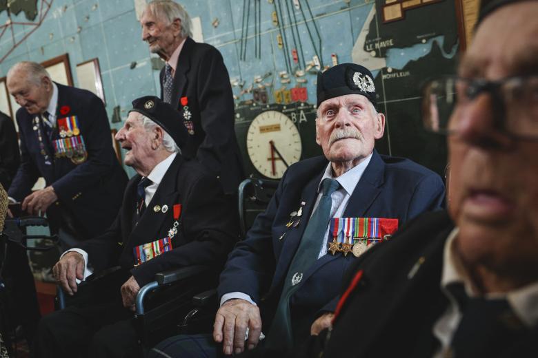 Los veteranos han sido los protagonistas de los actos conmemorativos del desembarco aliado en Normandía