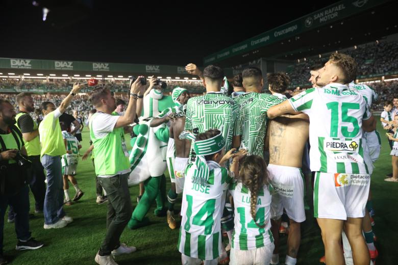 Así ha celebrado el Córdoba CF su ascenso a Segunda