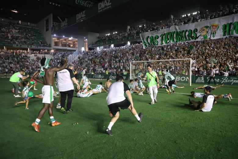 Así ha celebrado el Córdoba CF su ascenso a Segunda