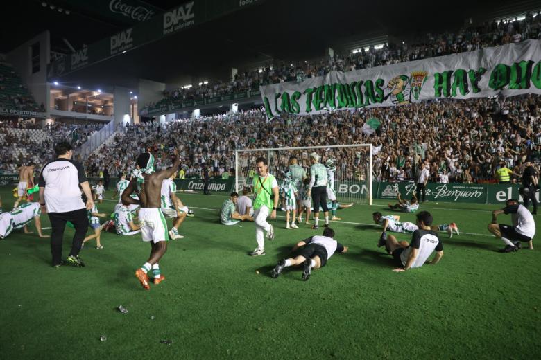 Así ha celebrado el Córdoba CF su ascenso a Segunda