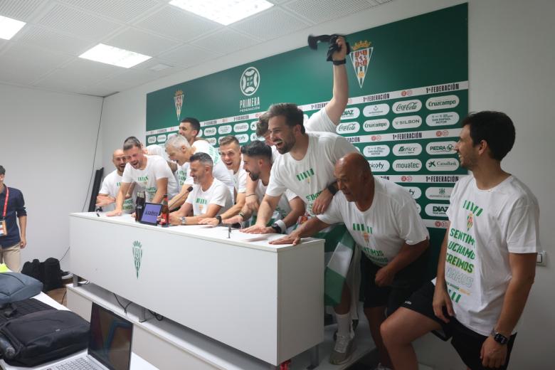 Así ha celebrado el Córdoba CF su ascenso a Segunda