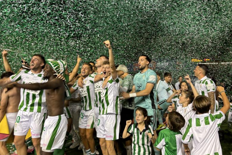 Así ha celebrado el Córdoba CF su ascenso a Segunda